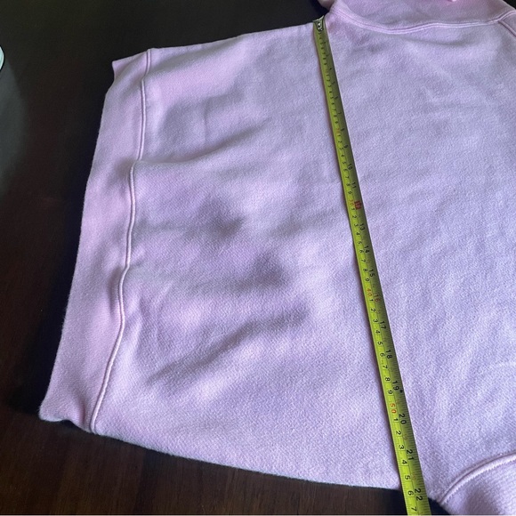 J. Crew Heritage Fleece Cropped Sweatshirt With Buttons in Picador Pink XS - Picture 3 of 9